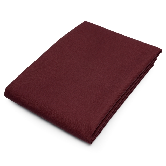 Burgundy Poly Cotton Twill Fabric